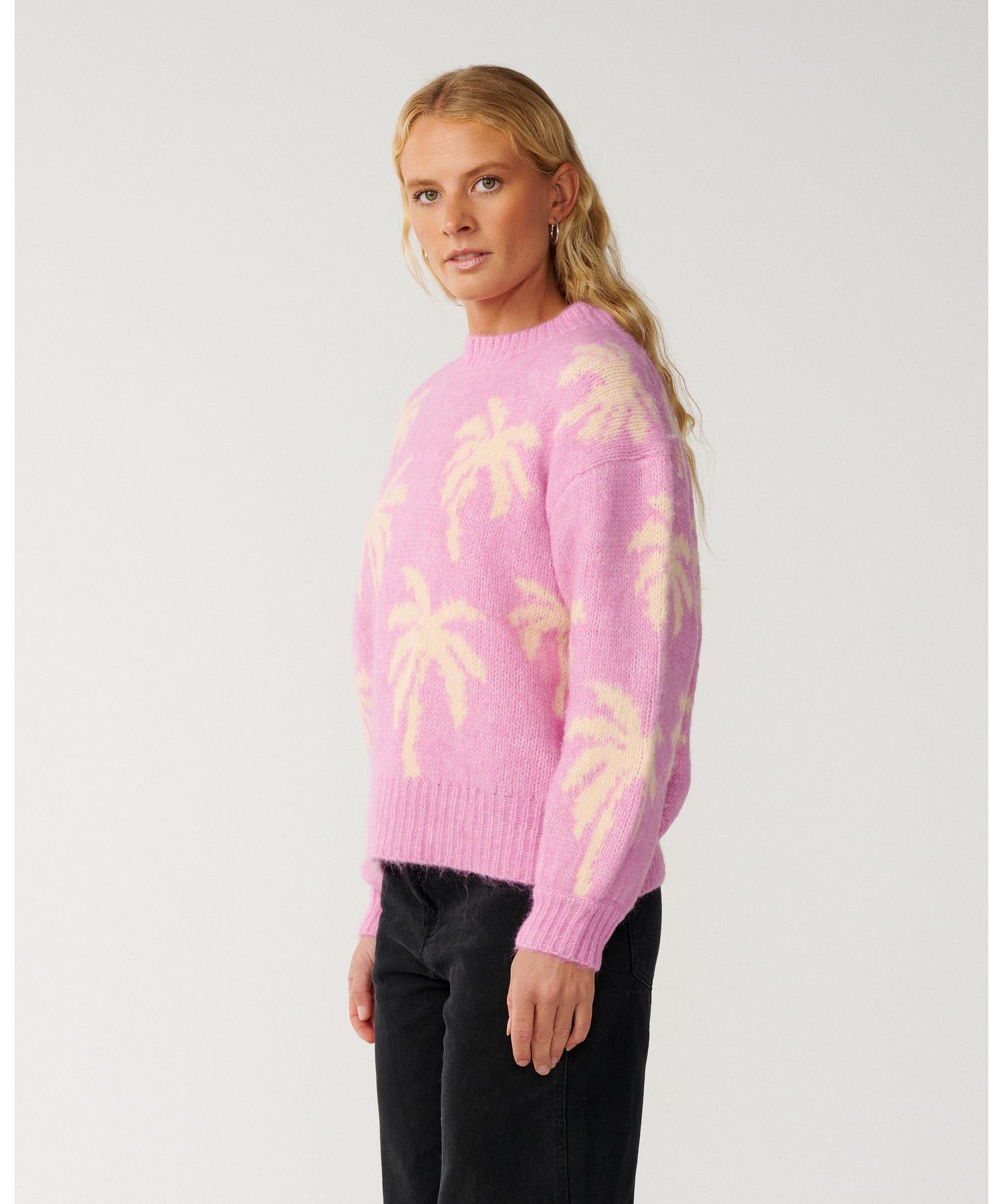 RETRO SWELL PALM JACQUARD CREW(レトロスウェル パーム ジャカード クルー)